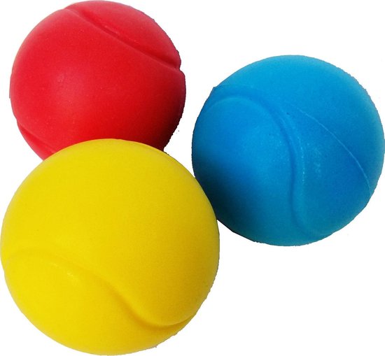 Draagtas Soft Foam Tennisballen voor kinderen 15 Stuks Gekleurd Rood, Geel,  Blauw | bol.com