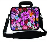 Sleevy 17,3 laptoptas bloemen print