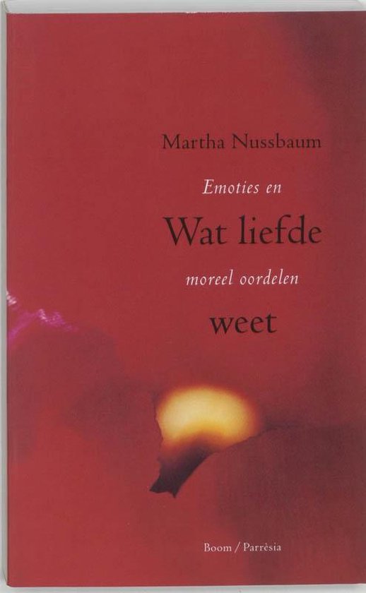 Cover van het boek 'Wat liefde weet' van Martha C. Nussbaum