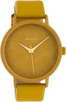 OOZOO C10172 Horloge Timepieces Collection mosterdgeel 42 mm