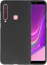 Bestcases Color Telefoonhoesje - Backcover Hoesje - Siliconen Case Back Cover voor Samsung Galaxy A9 (2018) - Zwart