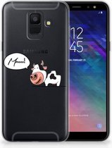 Geschikt voor Samsung Galaxy A6 (2018) TPU Hoesje Design Cow