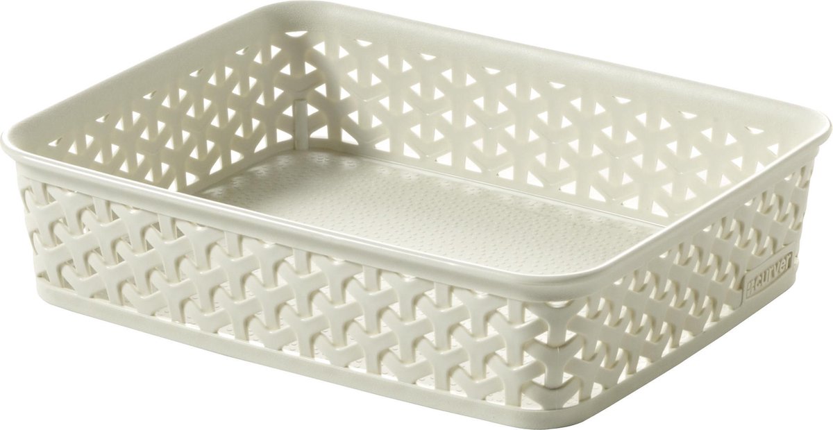Curver My style Tray Opbergmand - M  - A4 - Kunststof - Vintage Wit