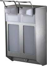 MediQo-line DUO Distributeur de savon et de désinfectant 500 ml KB acier inoxydable