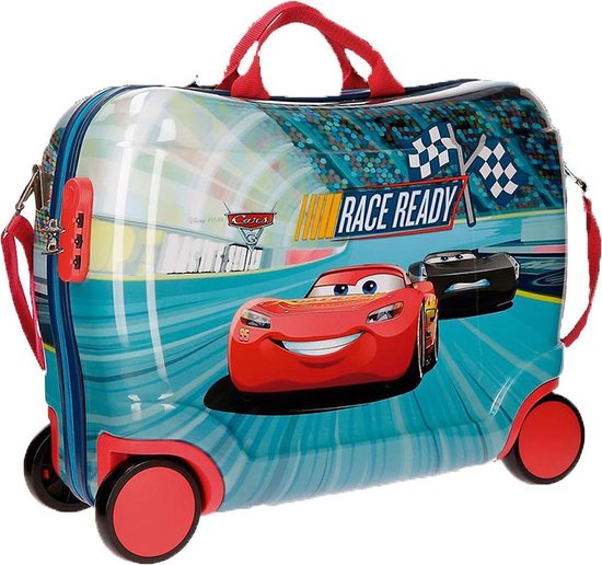 Disney Rolling Suitcase 4 Wheels Cars Race