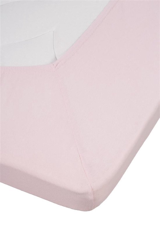 Jersey Katoenen Hoeslakens Rose - Voor Matras 200 x 200 x 27 cm - Gecertificeerd Vrij van Chemische Producten (OEKO TEX), Hoeslakens met Volledige Elastiek