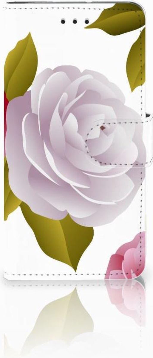 Book Case voor Motorola Moto G7 Play Hoesje Roses