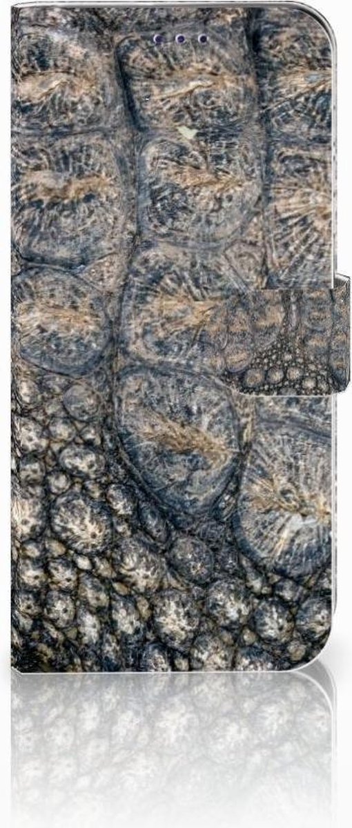Samsung Galaxy A50 Telefoonhoesje met Pasjes Krokodillenprint