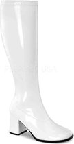 EU 36 = US 6 | GOGO-300WC | 3 Block Heel Wide Width, Plus Size Boot, Side Zip
