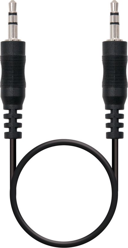 Câble audio stéréo, JACK 3.5/M-JACK 3.5/M, noir, 20m