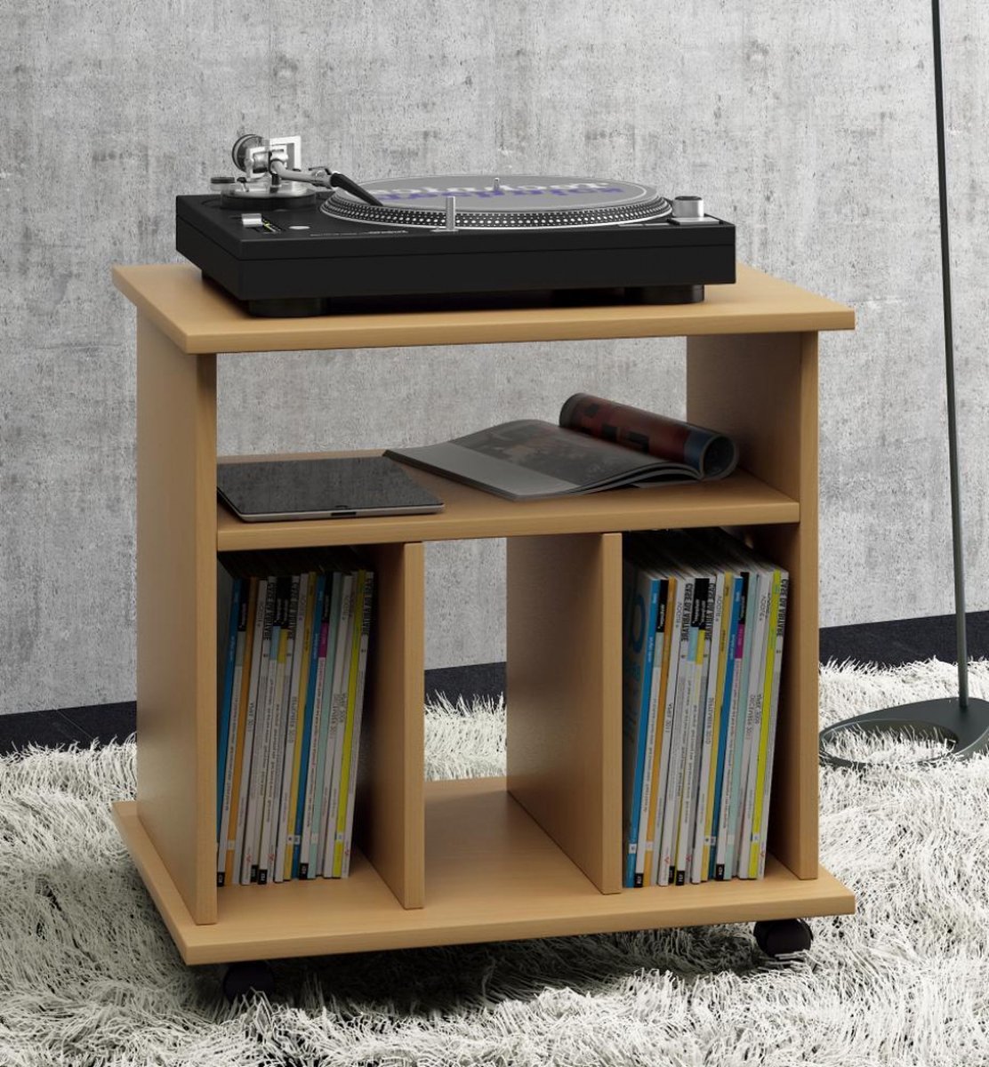 LP vinyl kast platenspeler meubel Retal (beuken) | bol.com