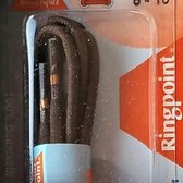 1 paar waxed veters 2.5 mm x 120cm Bruin Ronde wax veter 120 cm donkerbruin 68