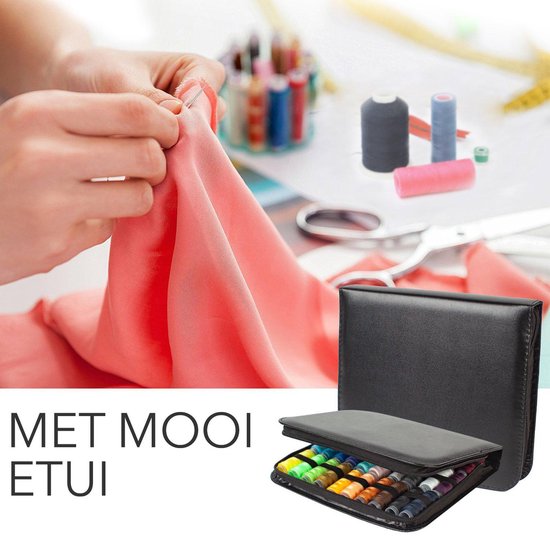 Reis-naaiset, compacte naai-accessoireset met 6-kleuren