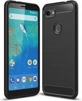 Rugged TPU hoesje voor Google Pixel 3a XL - zwart