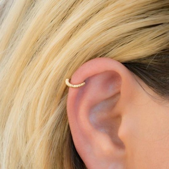 Bestaan personeel plastic Helix piercing Wrapped - goud/zilver | bol.com