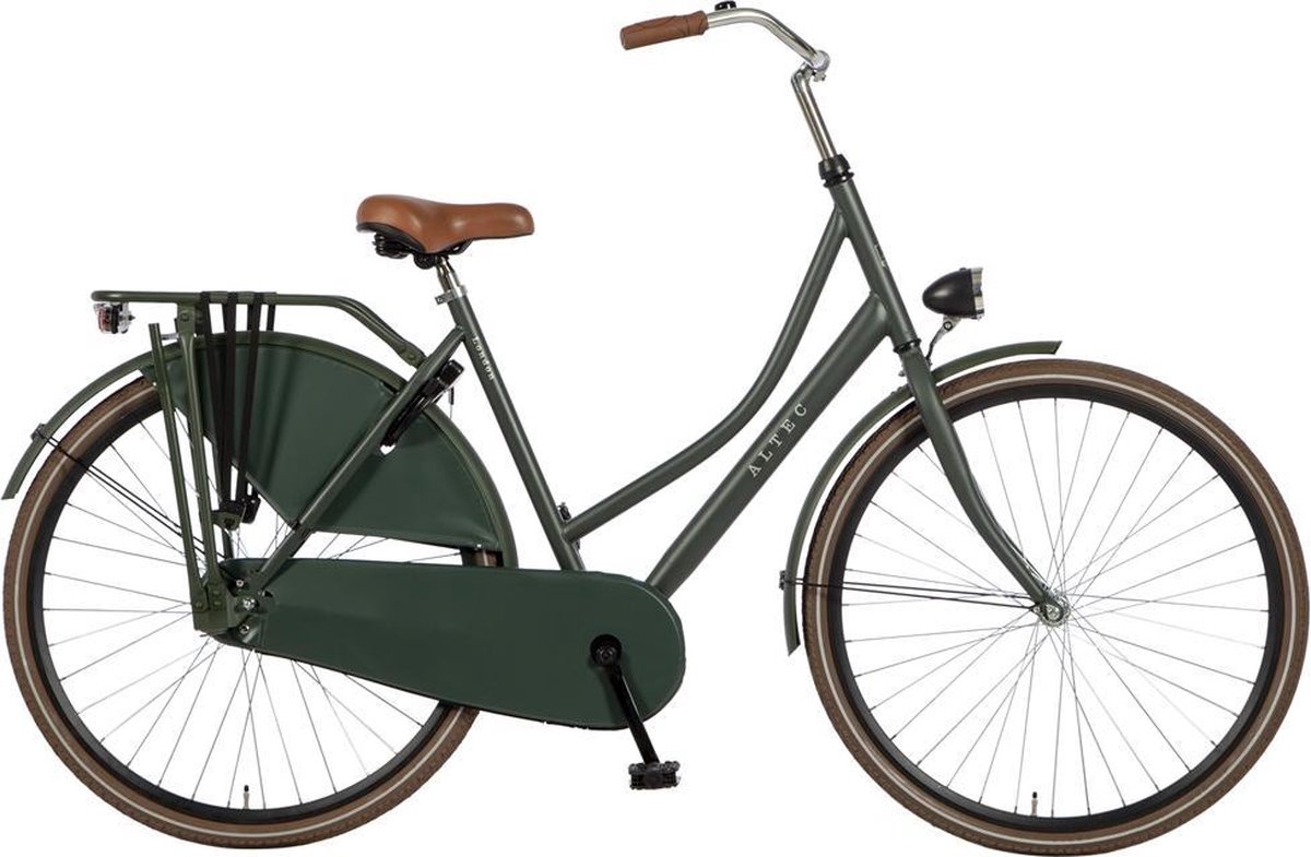omafiets 28 inch groen