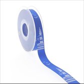 Premium Vuurtoren Lint - Inpaklint - Versierlint - Satijn - 20 meter x 15 mm - Blauw
