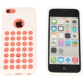 Apple iPhone 5C  Siliconen Case Hoesje Wit White