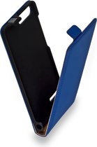 Blauw leder flipcase voor Huawei Ascend G6 4G cover hoesje