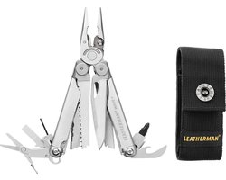 Leatherman Wave Plus+ Multitool Silver - Tang met Hoes+ 18 Tools Professionele RVS Survival Zakmes