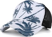 Palmboom Snapback - Pet - Cap - Navy Blauw
