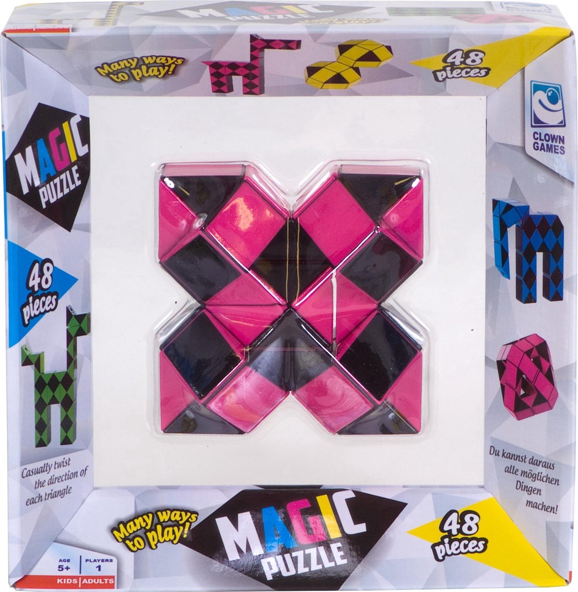 Clown Magic Puzzle 48dlg Roze