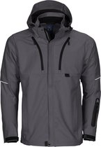 Projob 3406 Softshell jas - 3 lagen - Grijs - XL - Powered by Craft