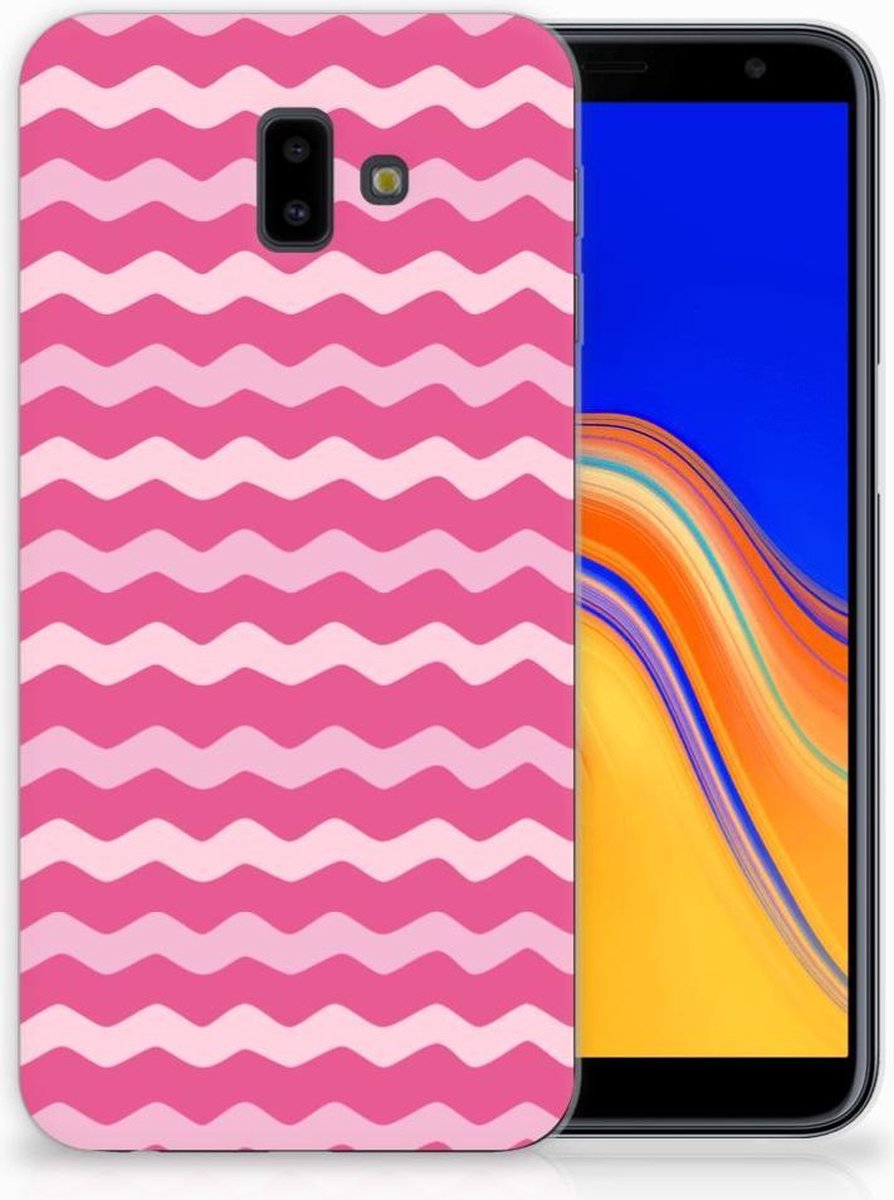 Samsung Galaxy J6 Plus (2018) TPU bumper Waves Pink