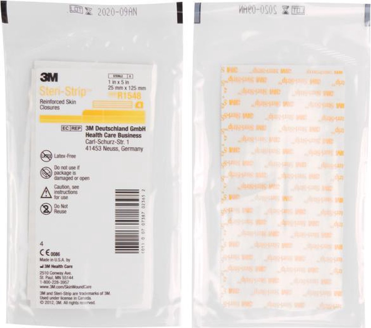 Goedkoopste 3M Hechtpleister Steristrip 25mm x 125mm per 5 x 4 strips