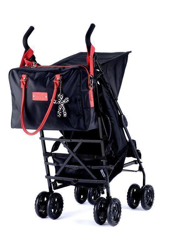 Little Company - Luiertas - PopUp Square - Zwart/Rood van Little Company — afbeelding 5