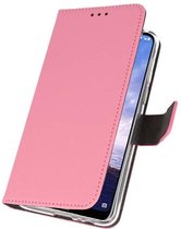 Wallet Cases Hoesje voor Nokia 6.1 Plus Roze