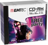 EMTEC CD-RW 700MB 5pcs 12x Jewel Case