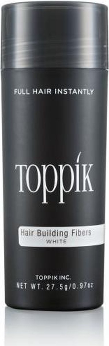 Toppik Hair Building Fibers Wit - 27,5 gram - Cosmetische Haarverdikker - Verbergt haaruitval - Direct voller haar