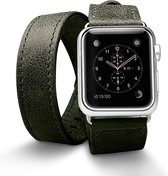 JisonCase Leren bandje - Apple Watch Series 1/2/3 (38mm) - zwart