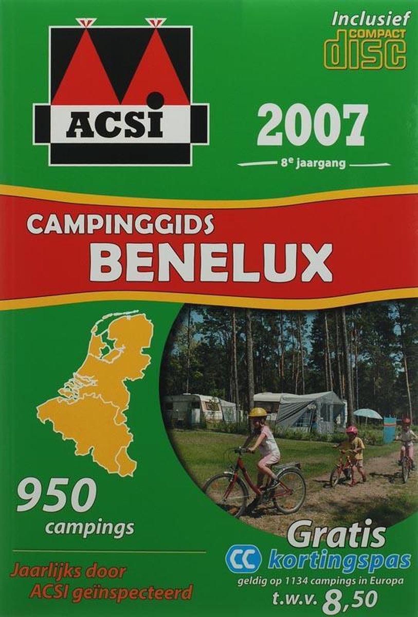 Acsi Campinggids 2007 Benelux (boek + Cd-Rom)