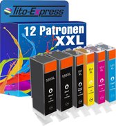 PlatinumSerie 12x cartridge alternatief voor Canon PGI-550 CLI-551