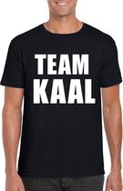 Zwart team kaal shirt voor heren L