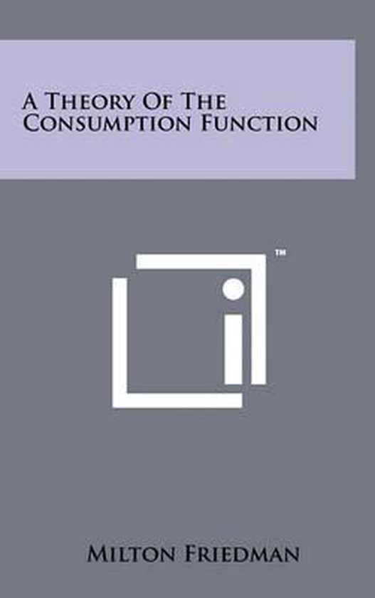 A Theory of the Consumption Function - cover