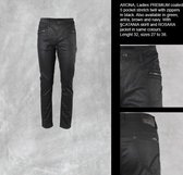 New Star dames coated broek Arona zwart - maat 34