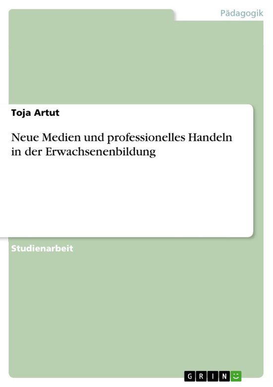 Neue Medien und professionelles Handeln in der Erwachsenenbi ... - cover