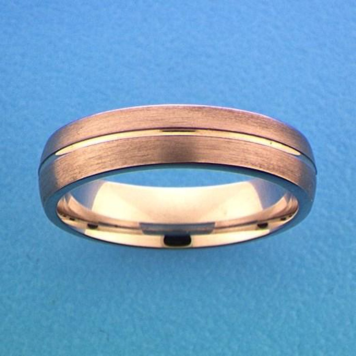 Gerhodineerd Zilver Ring A303 - 5 Mm Zonder Steen 1315248