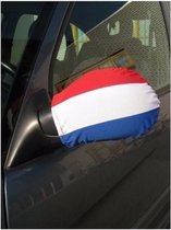 2x stuks Autospiegel hoesjes Nederlandse vlag - Holland supporter artikelen