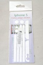 witte sticker bumper voor iphone 4 4s