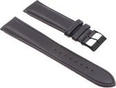 Leren Zwart Horlogeband - 22mm - Quick Release