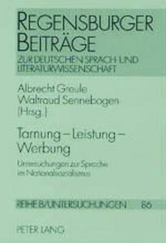 Tarnung - Leistung - Werbung - cover
