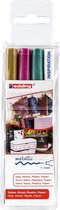 Edding verfstift paintmarker e751- 3 stuks - metallic kleuren (Goud, Groen, Roze)