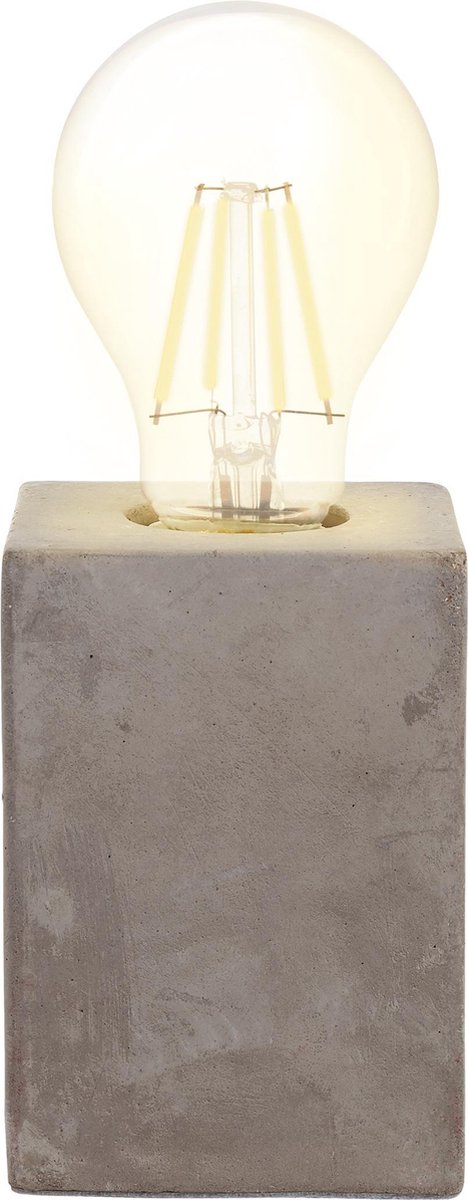 lampe de chevet en céramique grise 1 lampe de table vintage douille E27 Eglo Lampe de table Prestwick lampe avec interrupteur industrielle rétro 