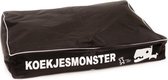 Comfort Kussen Hondenkussen Oxfort nylon koekjesmonster 100 x 75 x 18 cm - Zwart