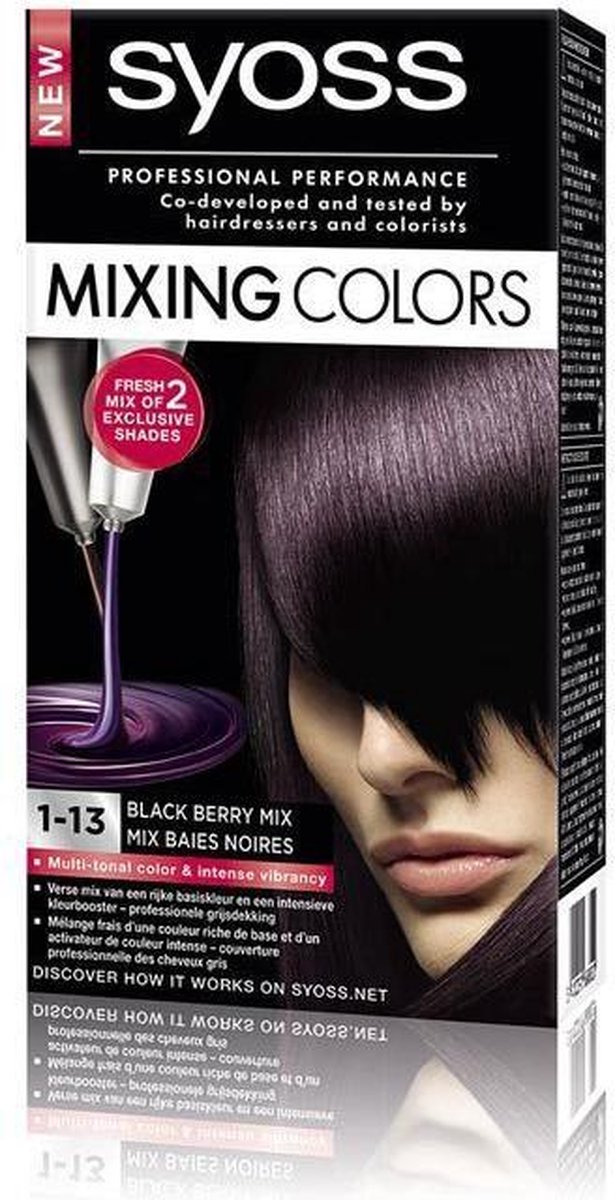 5410091688806 UPC Syoss Mixing Colors 1-13 Mix Baies Noires Teinture Pour  Cheveux