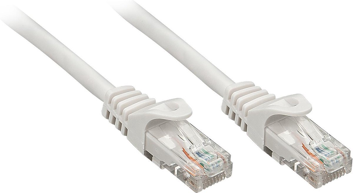 LINDY 48165 RJ45 Netwerkkabel, patchkabel CAT 6 U/UTP 5.00 m Grijs 1 stuk(s)